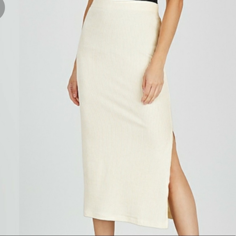 Free people Helen Rib skirt never worn